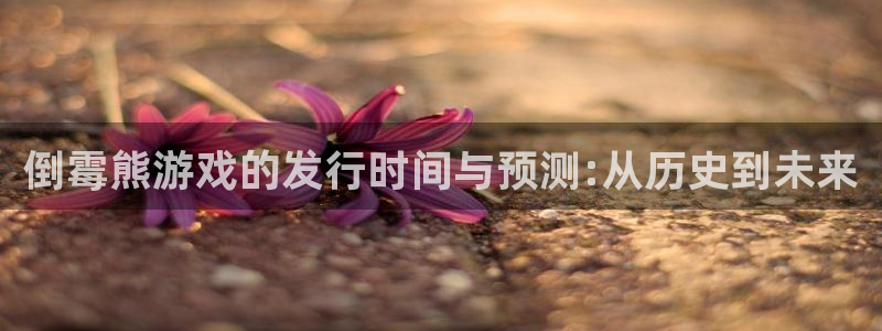 广州bbin视讯投资管理顾问有限公司：倒霉熊游戏的发行时间与预测:从历史到未来